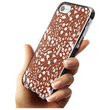 Wildflower Cluster on Terracotta Black Impact Phone Case for iPhone SE 8 7 Plus