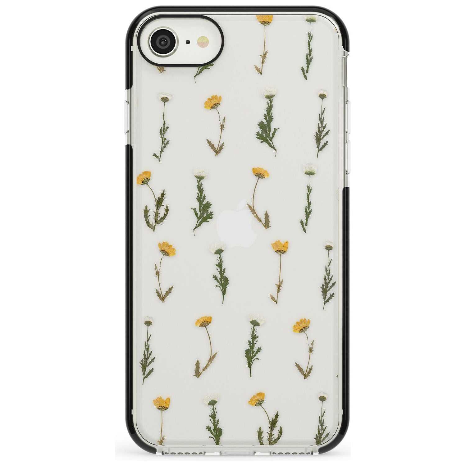 Pressed Flower iPhone Case  Black Impact Phone Case - Case Warehouse
