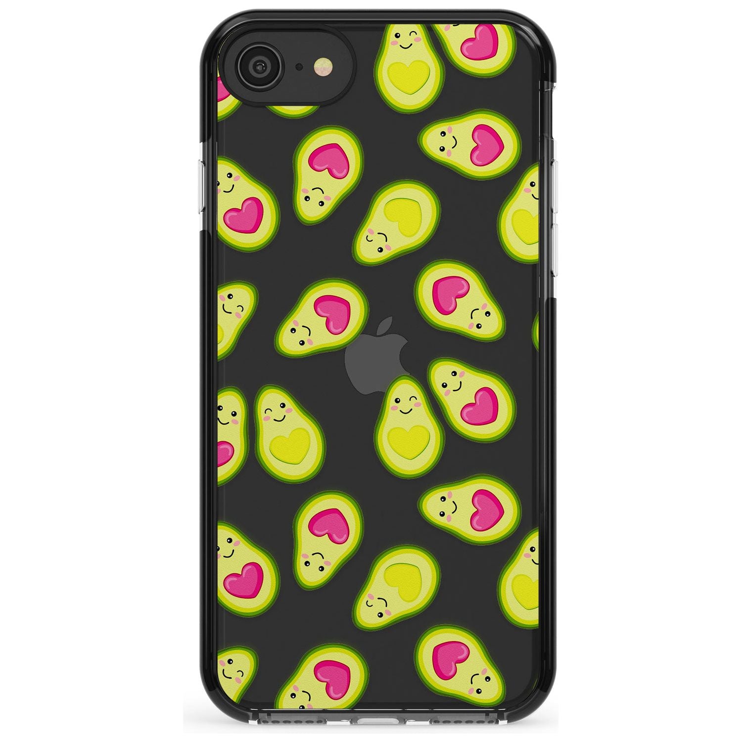 Avocado Love Black Impact Phone Case for iPhone SE 8 7 Plus