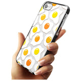 Fried Egg Pattern Black Impact Phone Case for iPhone SE 8 7 Plus