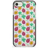 Passion Fruit Pattern iPhone Case  Black Impact Phone Case - Case Warehouse