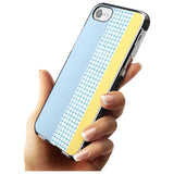 Abstract Grid Blue & Yellow Black Impact Phone Case for iPhone SE 8 7 Plus