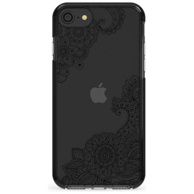 Black Henna Botanicals Black Impact Phone Case for iPhone SE 8 7 Plus