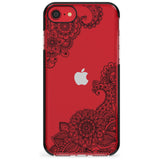 Black Henna Botanicals Black Impact Phone Case for iPhone SE 8 7 Plus