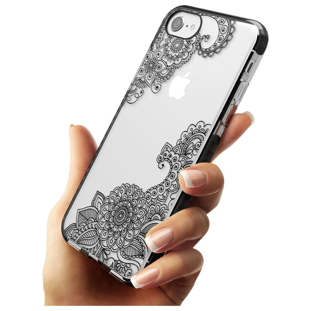 Black Henna Botanicals Black Impact Phone Case for iPhone SE 8 7 Plus