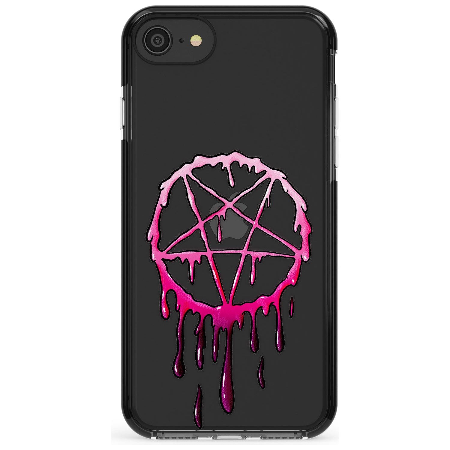 Pentagram of Blood Black Impact Phone Case for iPhone SE 8 7 Plus