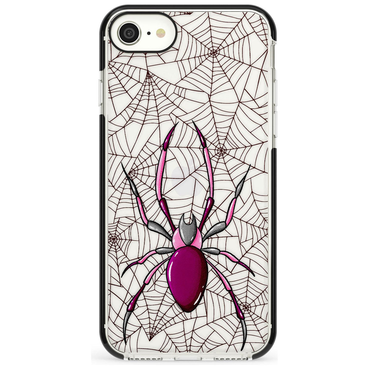 Arachnophobia Black Impact Phone Case for iPhone SE 8 7 Plus