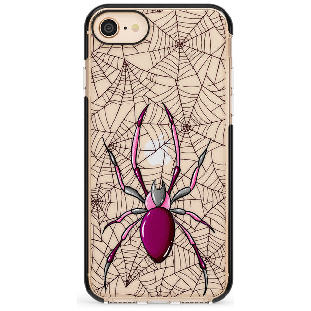 Arachnophobia Black Impact Phone Case for iPhone SE 8 7 Plus