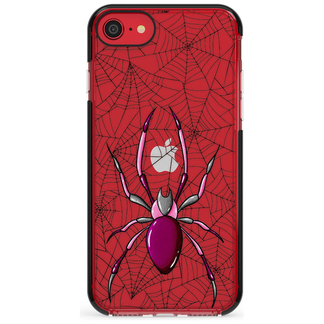 Arachnophobia Black Impact Phone Case for iPhone SE 8 7 Plus