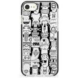 Monochrome Heads Black Impact Phone Case for iPhone SE 8 7 Plus