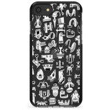 Weird Friends Black Impact Phone Case for iPhone SE 8 7 Plus