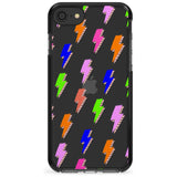 Rainbow Pop Lightning Pink Fade Impact Phone Case for iPhone SE 8 7 Plus