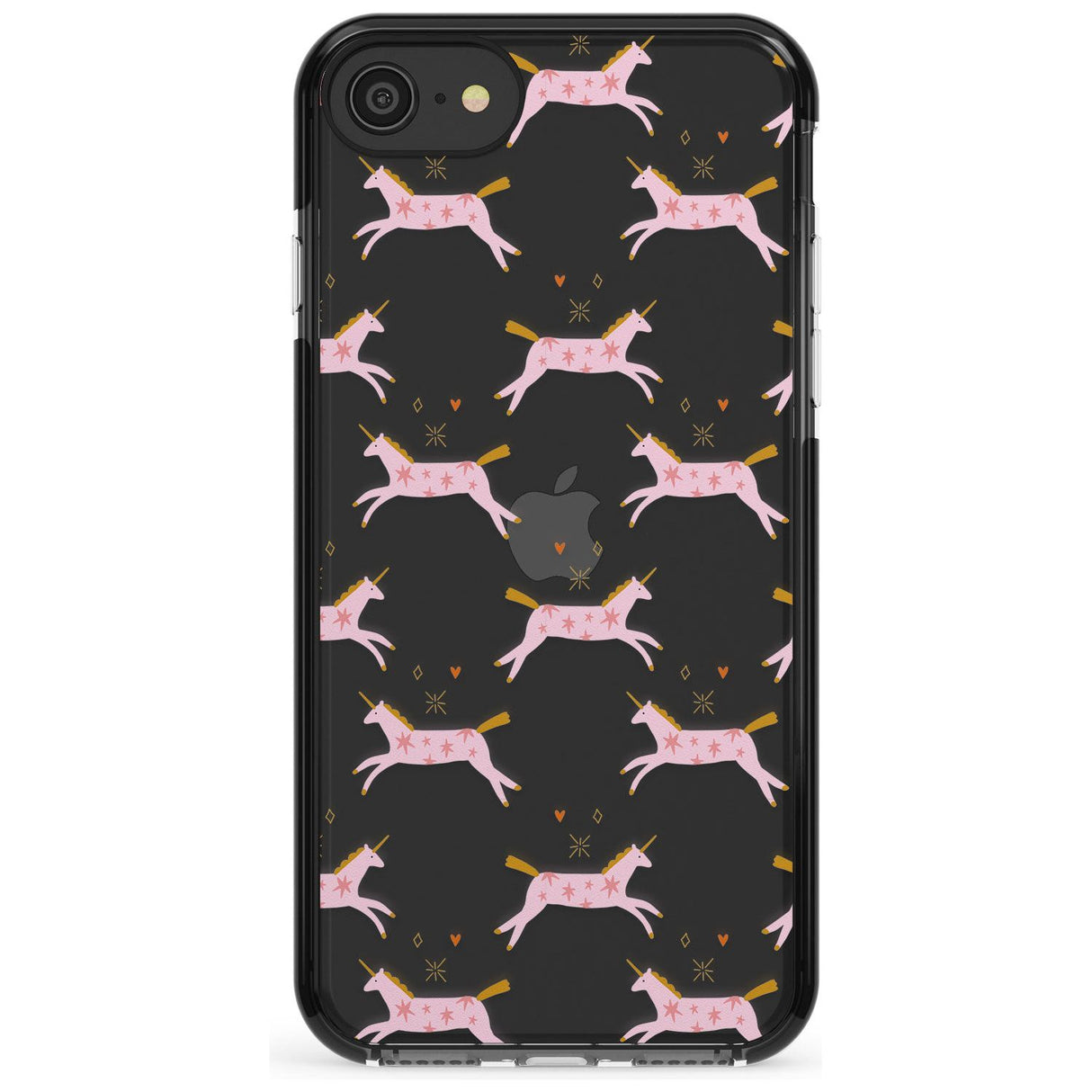 Pink Unicorns Pink Fade Impact Phone Case for iPhone SE 8 7 Plus