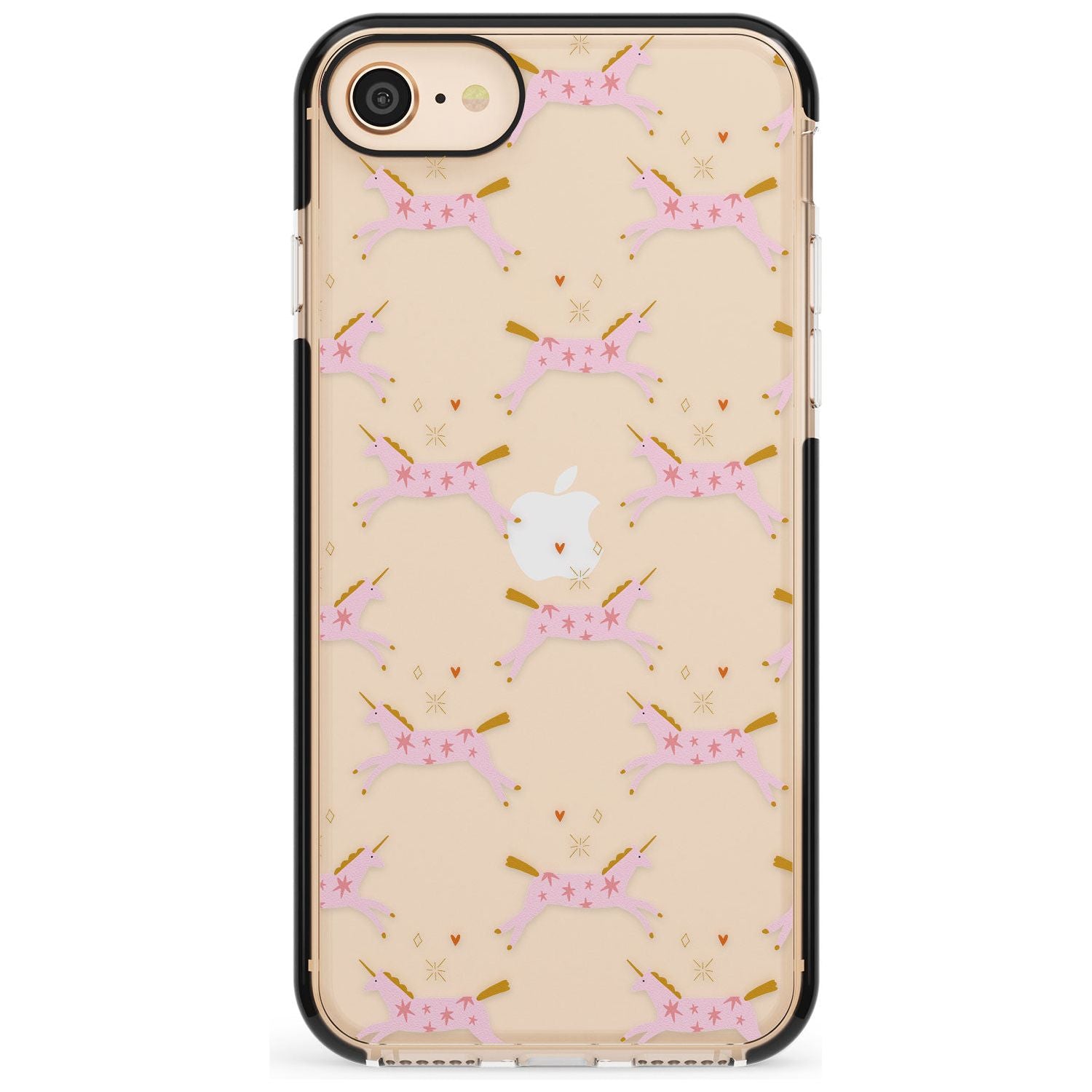 Pink Unicorns Pink Fade Impact Phone Case for iPhone SE 8 7 Plus
