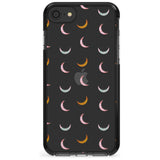 Colourful Crescent Moons Pink Fade Impact Phone Case for iPhone SE 8 7 Plus