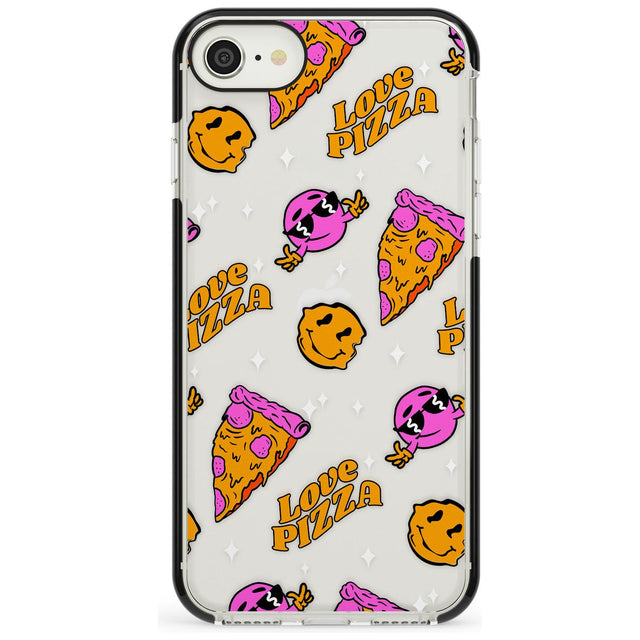 Psychedelic Love Pizza Pattern (Clear)