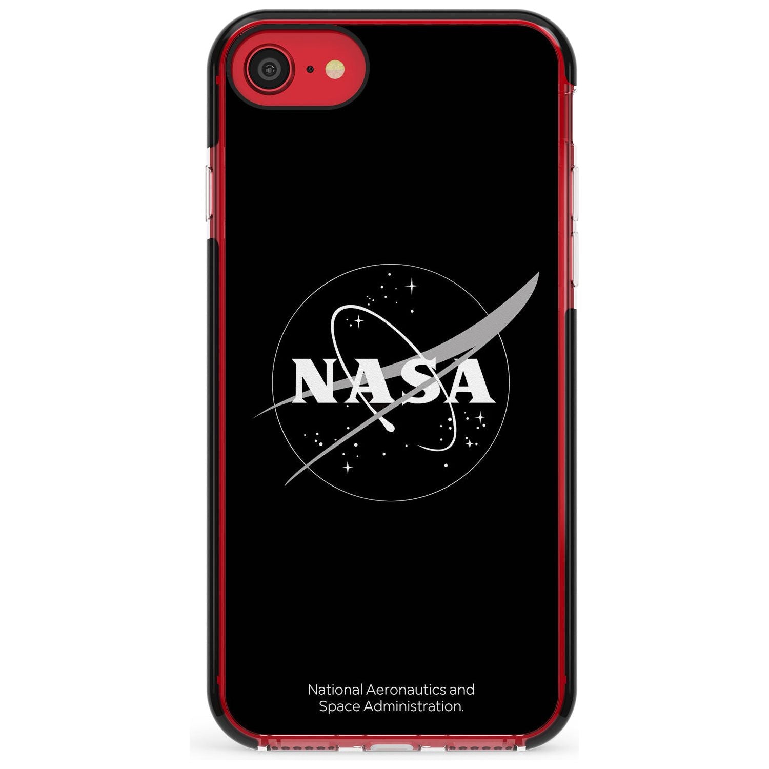 Dark NASA Meatball Black Impact Phone Case for iPhone SE 8 7 Plus