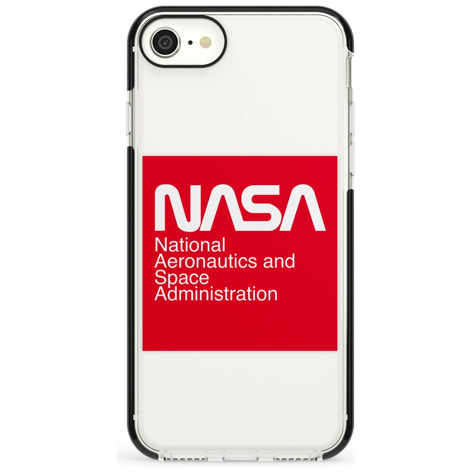 NASA The Worm Box Black Impact Phone Case for iPhone SE 8 7 Plus