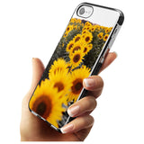 Sunflower Field Photograph Black Impact Phone Case for iPhone SE 8 7 Plus