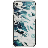 Ocean Waves Photograph Black Impact Phone Case for iPhone SE 8 7 Plus