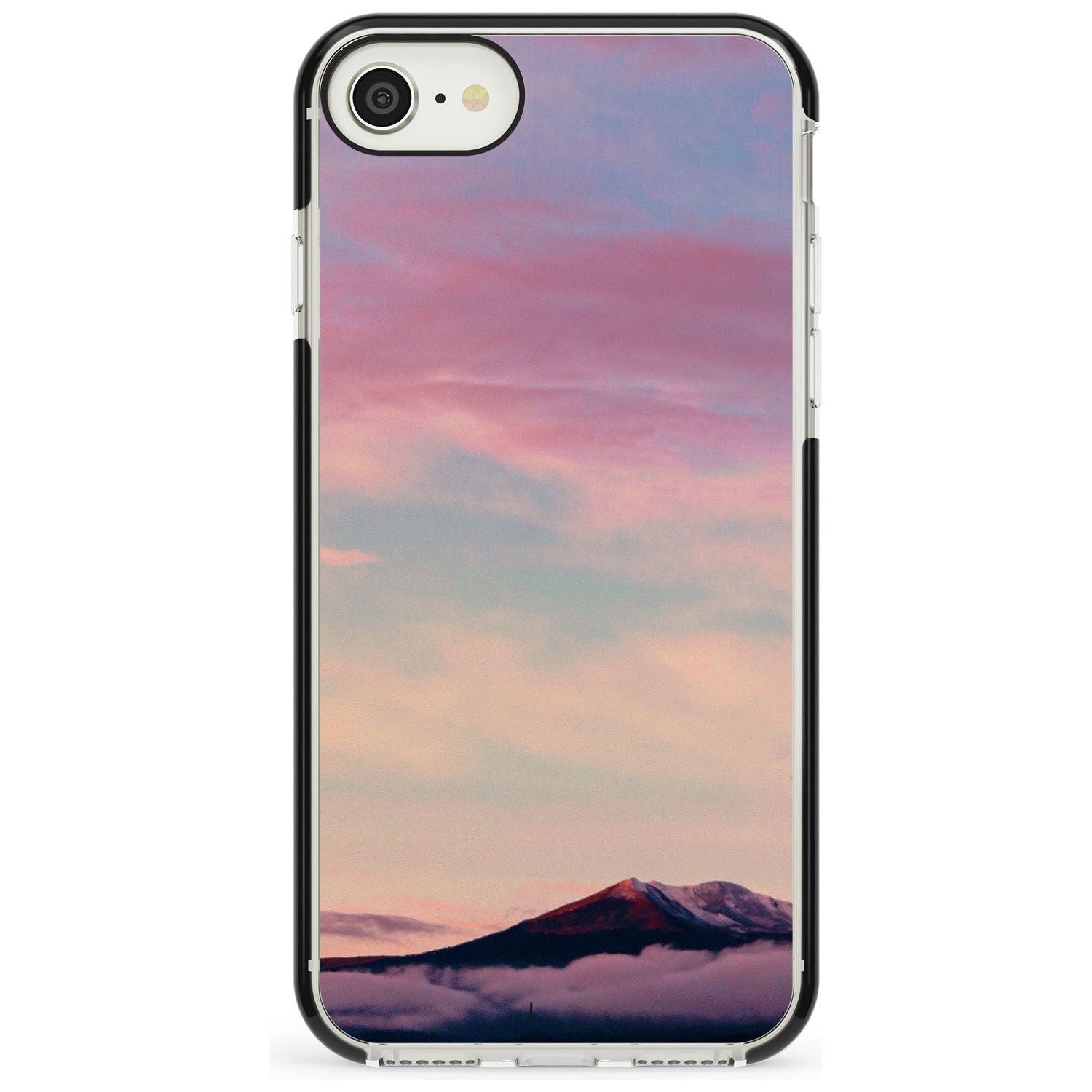Cloudy Sunset Photograph Black Impact Phone Case for iPhone SE 8 7 Plus