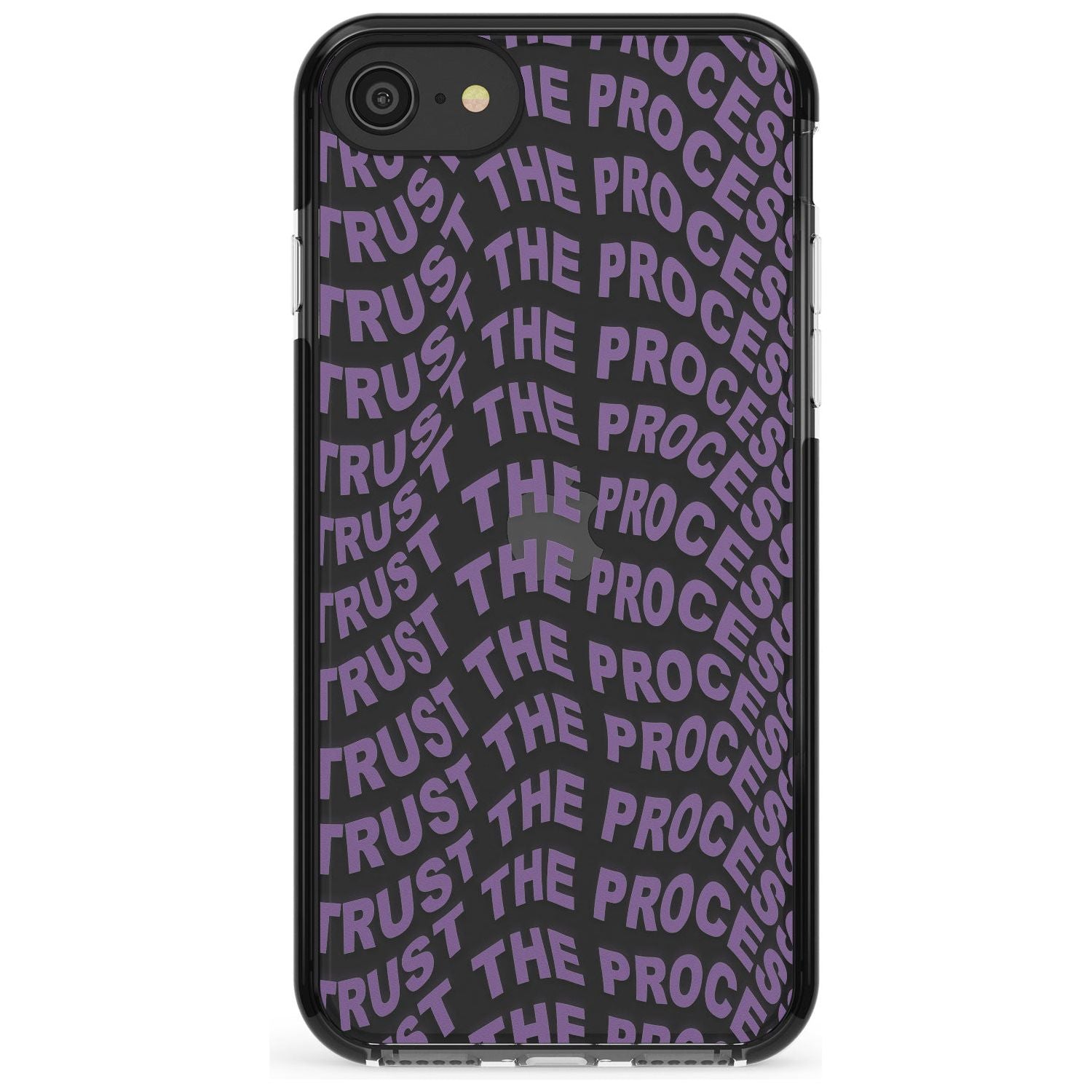 Trust The Process Black Impact Phone Case for iPhone SE 8 7 Plus