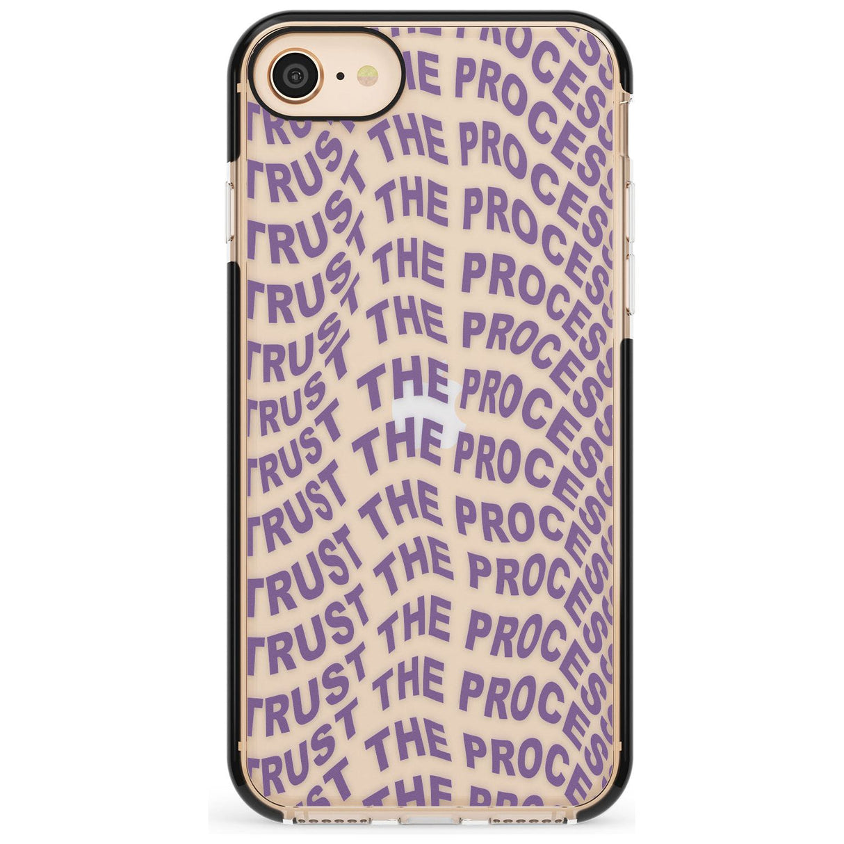 Trust The Process Black Impact Phone Case for iPhone SE 8 7 Plus