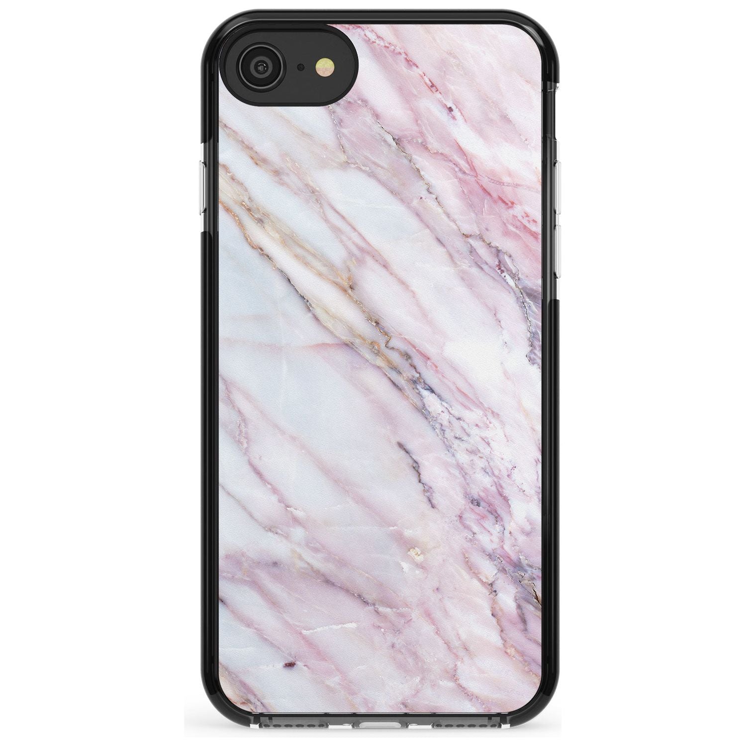 White, Pink & Purple Onyx Marble Texture Pink Fade Impact Phone Case for iPhone SE 8 7 Plus