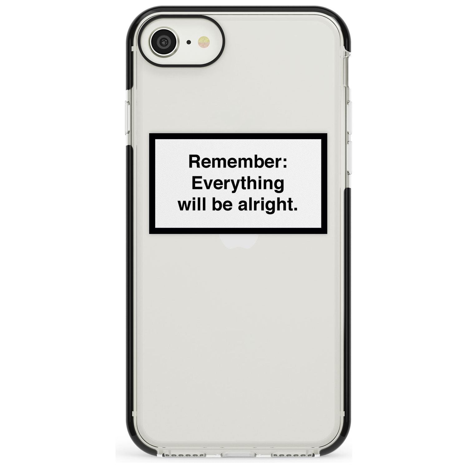 'Everything Will Be Alright' iPhone Case  Black Impact Phone Case - Case Warehouse