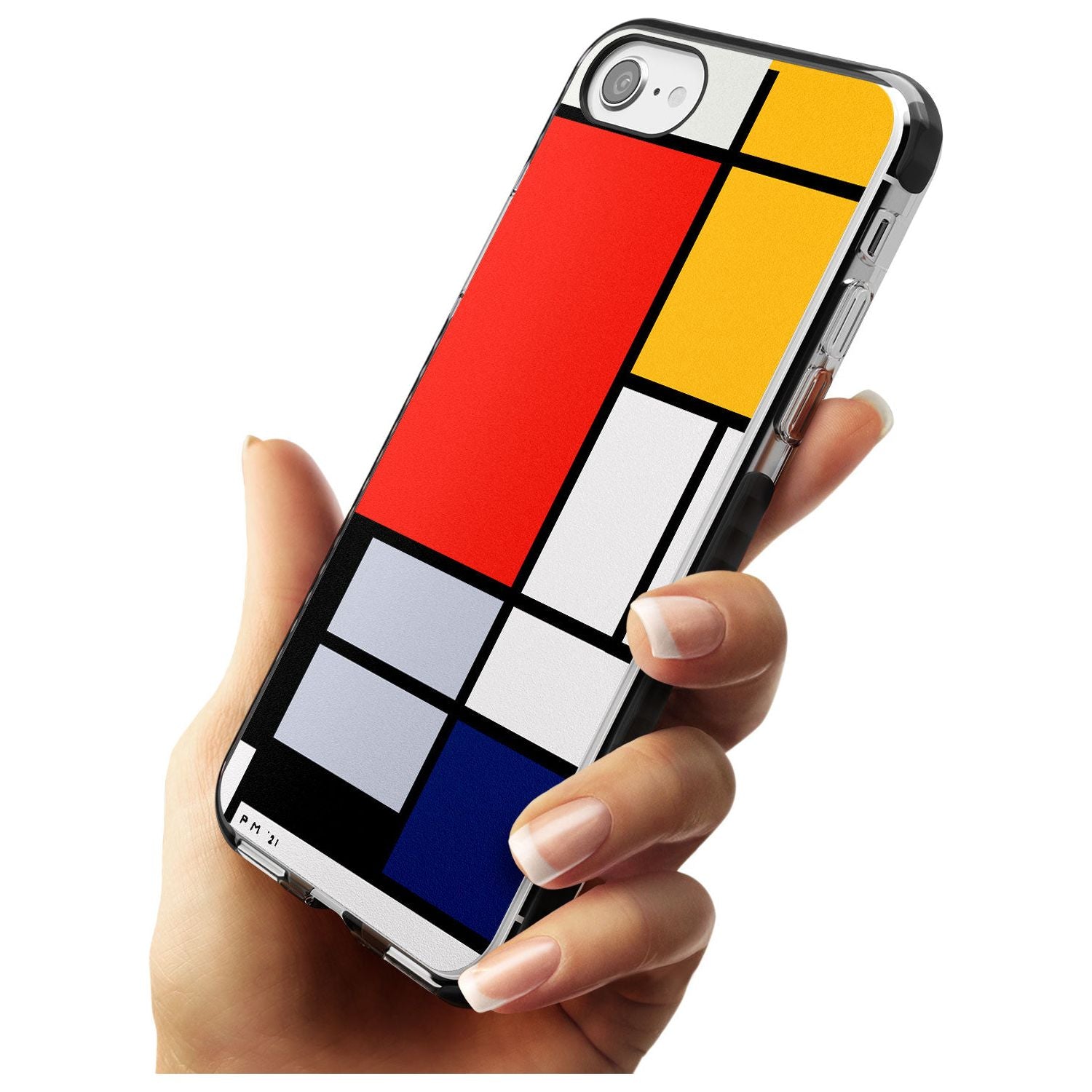 Piet Mondrian's Composition Black Impact Phone Case for iPhone SE 8 7 Plus