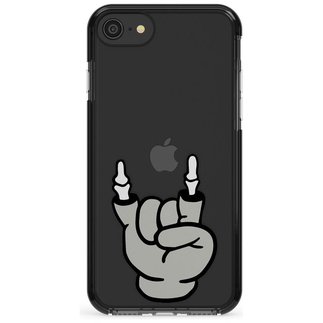 Rock 'til you drop Black Impact Phone Case for iPhone SE 8 7 Plus
