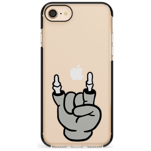 Rock 'til you drop Black Impact Phone Case for iPhone SE 8 7 Plus
