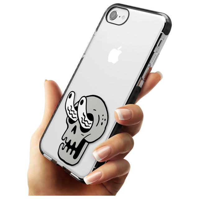 Skull Eyes Black Impact Phone Case for iPhone SE 8 7 Plus