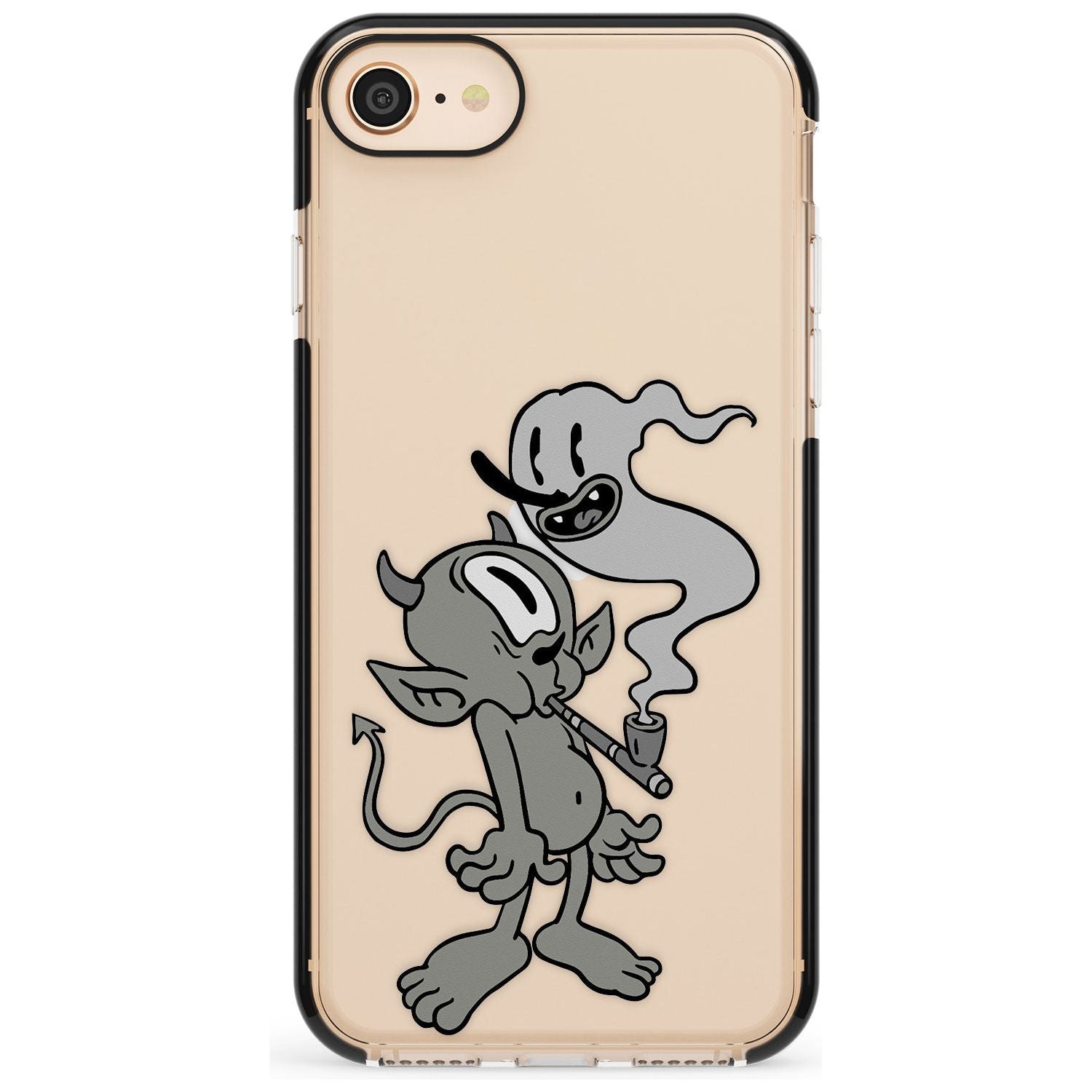 Pipe Goblin Black Impact Phone Case for iPhone SE 8 7 Plus