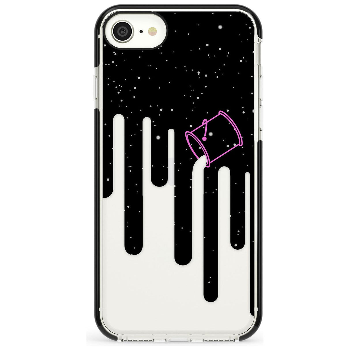 Space Bucket Pink Fade Impact Phone Case for iPhone SE 8 7 Plus