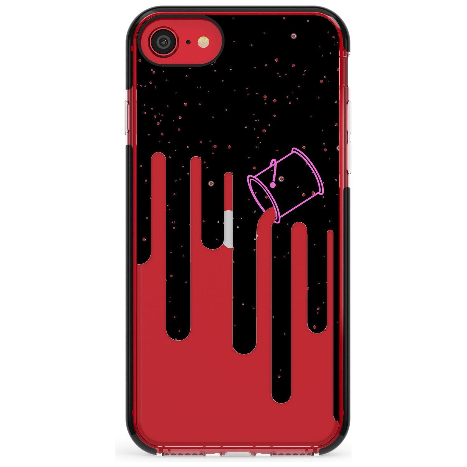 Space Bucket Pink Fade Impact Phone Case for iPhone SE 8 7 Plus