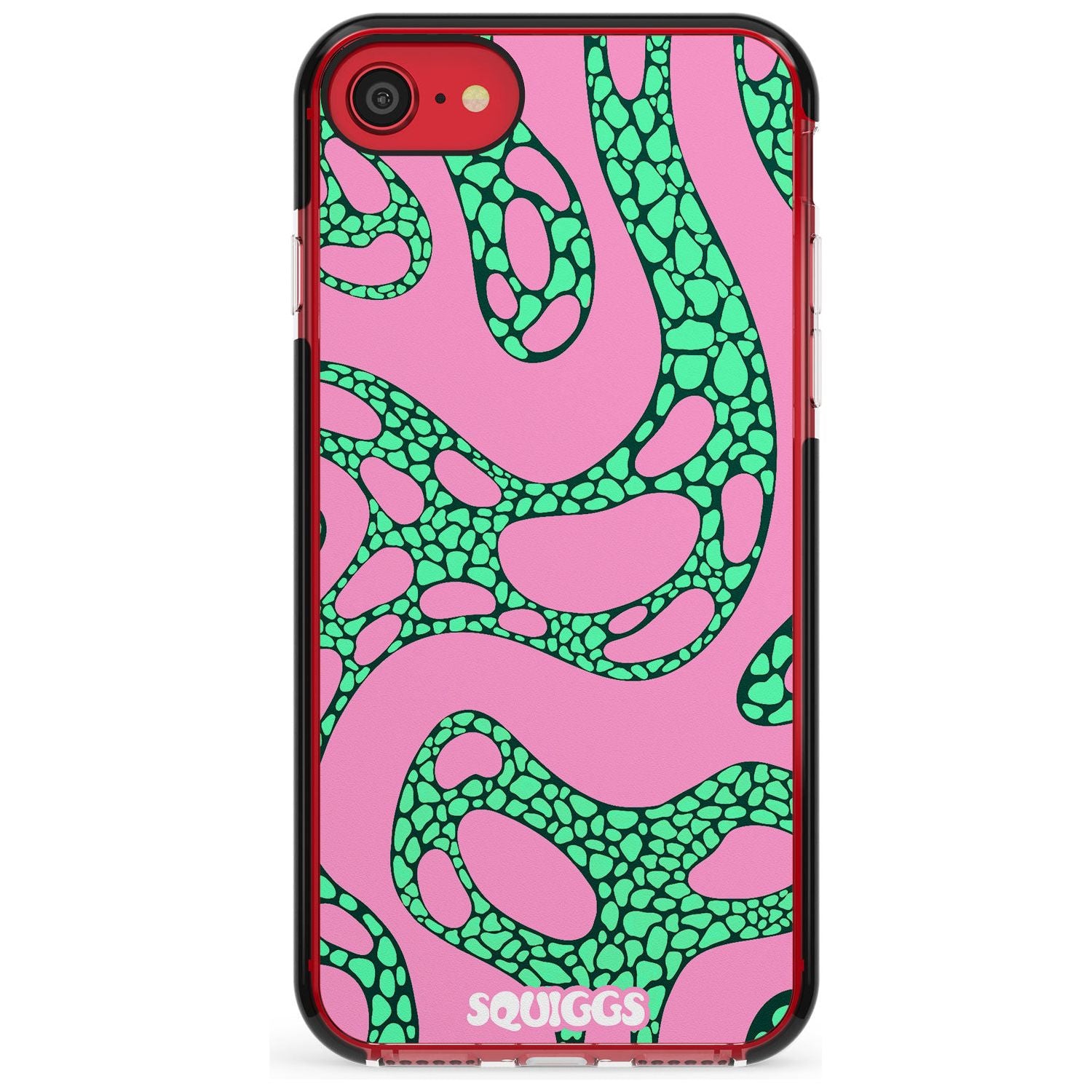 Alien Glow Pink Fade Impact Phone Case for iPhone SE 8 7 Plus