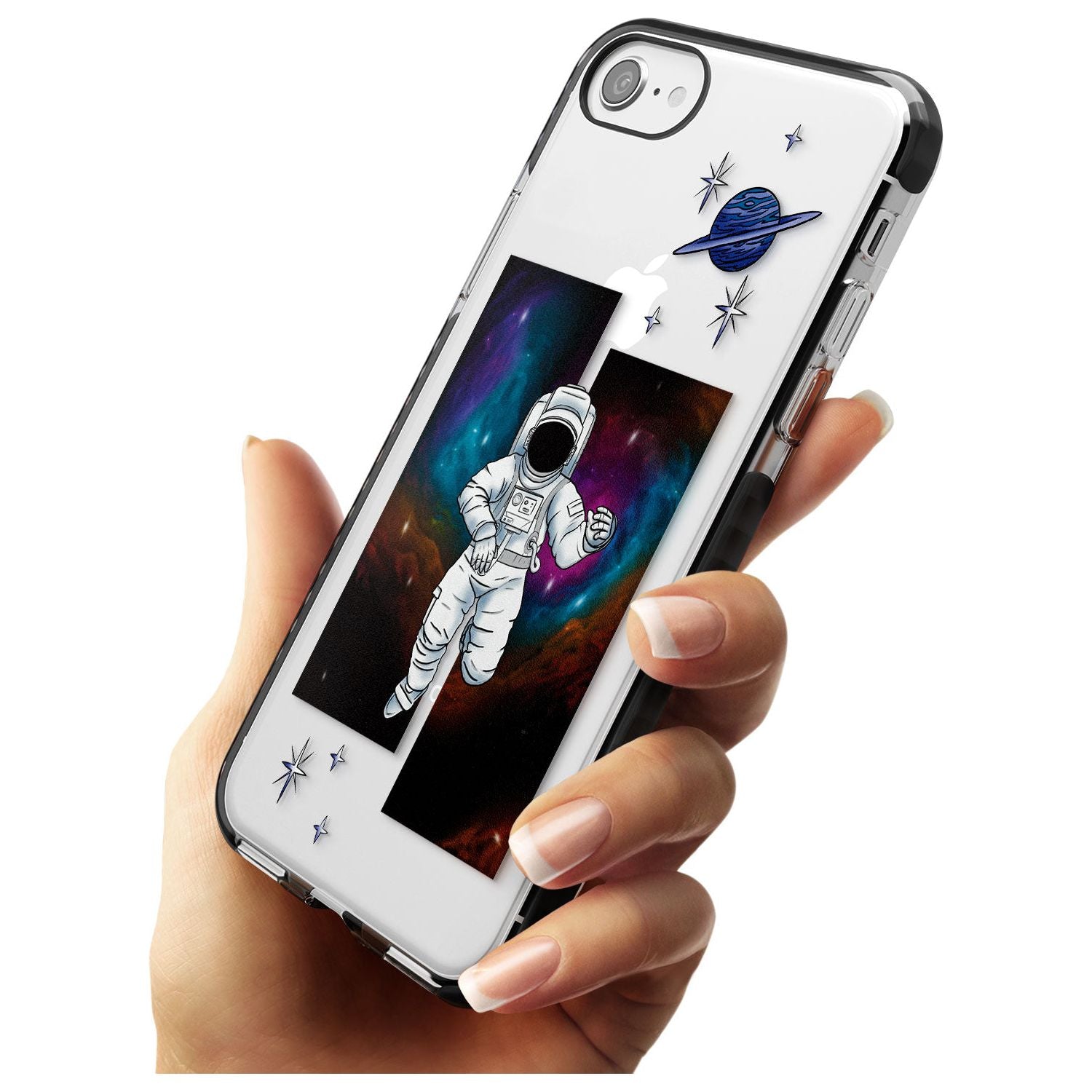 ESCAPE THE NEBULA Pink Fade Impact Phone Case for iPhone SE 8 7 Plus