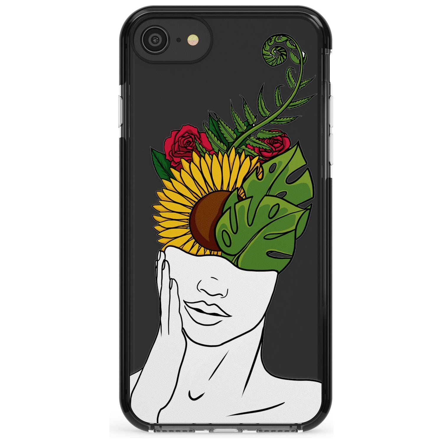 LET THE MIND FLOURISH Pink Fade Impact Phone Case for iPhone SE 8 7 Plus