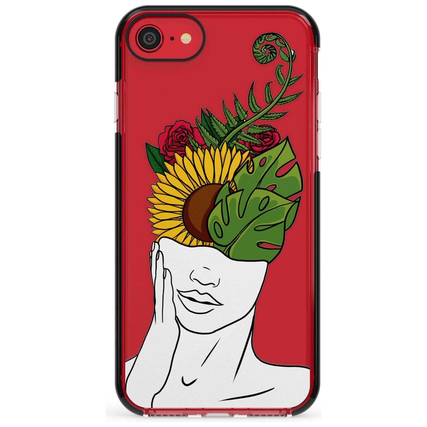LET THE MIND FLOURISH Pink Fade Impact Phone Case for iPhone SE 8 7 Plus