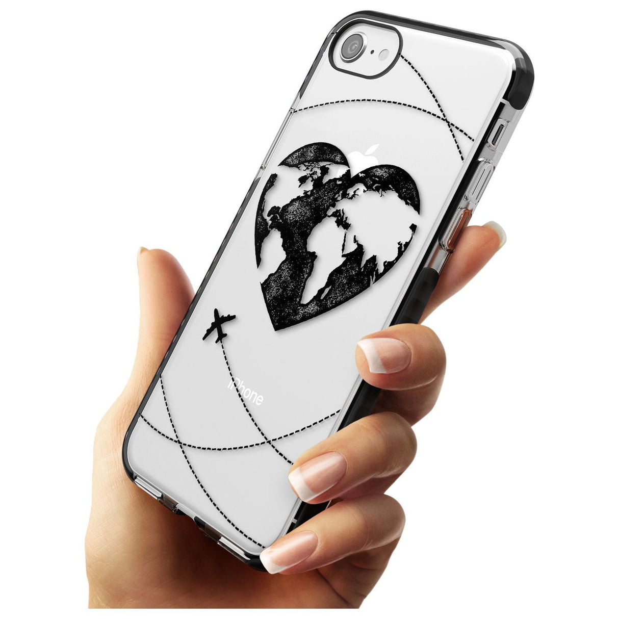 Globe Heart iPhone Case   Phone Case - Case Warehouse