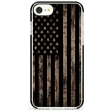 Desert Camo US Flag Black Impact Phone Case for iPhone SE 8 7 Plus