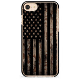 Desert Camo US Flag Black Impact Phone Case for iPhone SE 8 7 Plus