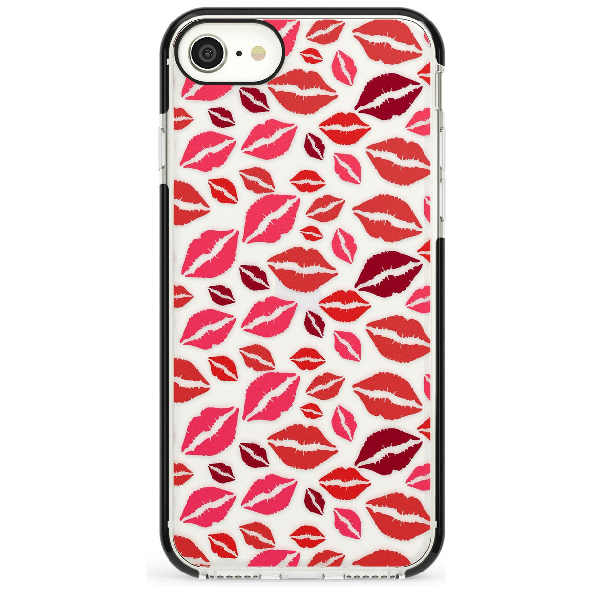 Lips Pattern Pink Fade Impact Phone Case for iPhone SE 8 7 Plus