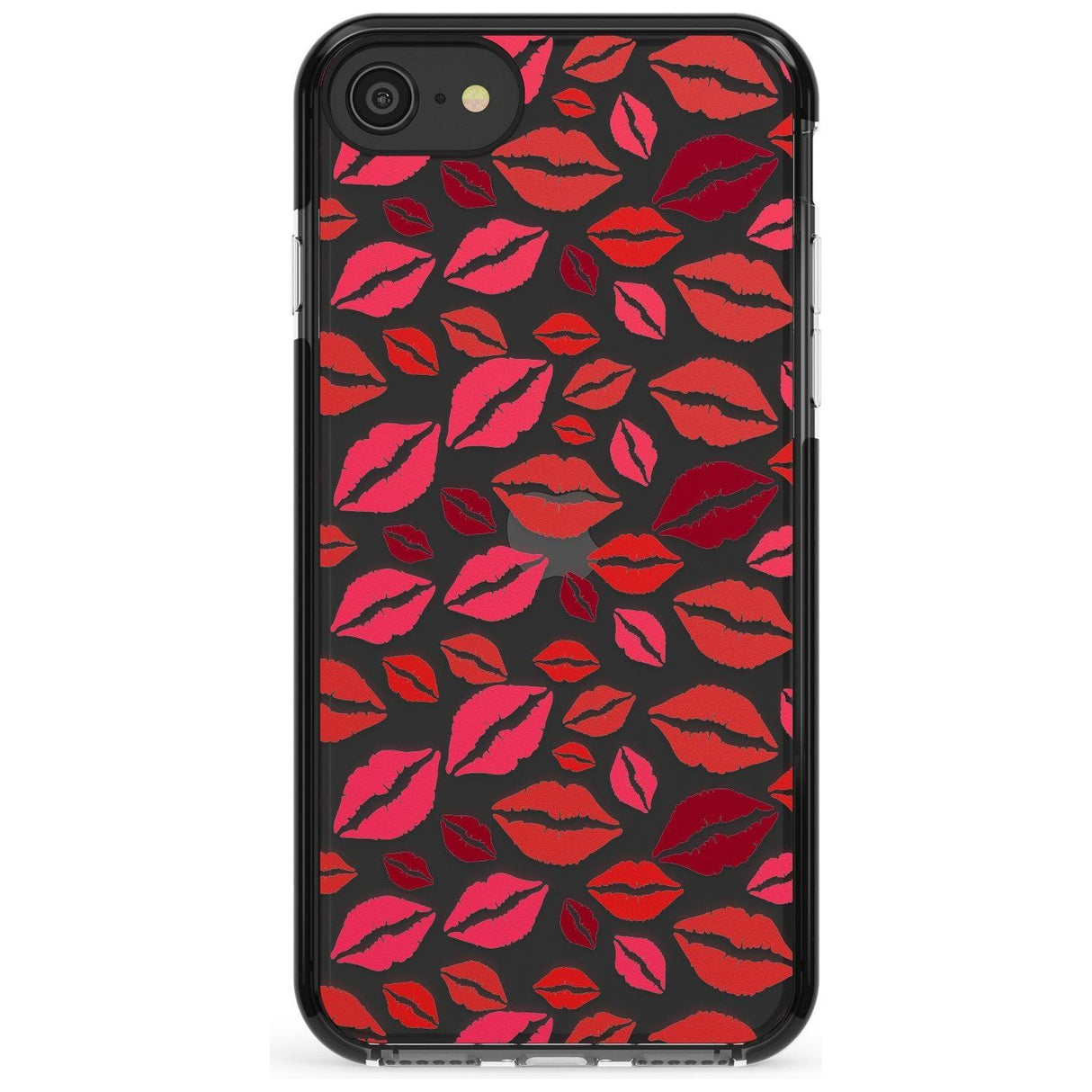 Lips Pattern Pink Fade Impact Phone Case for iPhone SE 8 7 Plus