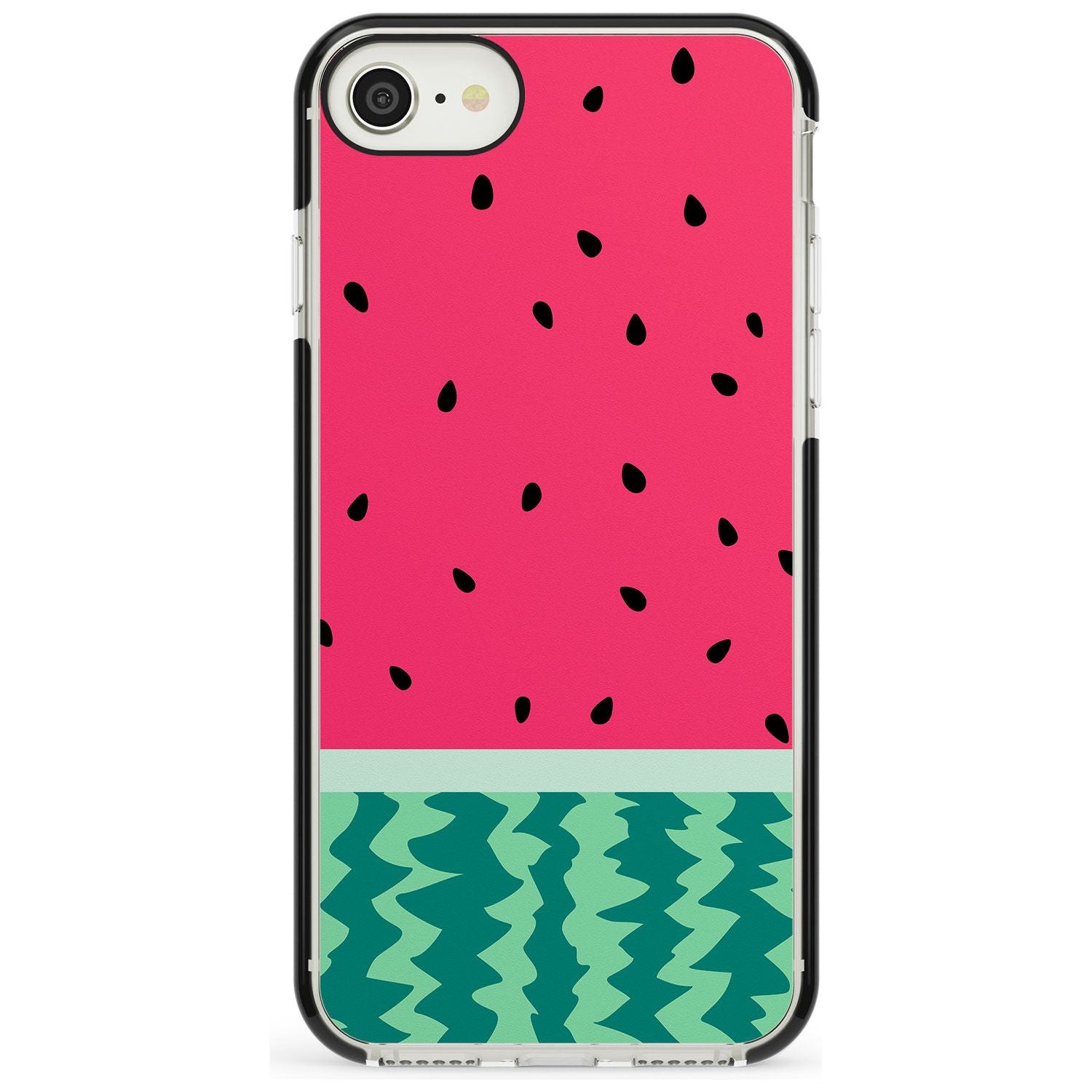 Full Watermelon Print iPhone Case  Black Impact Phone Case - Case Warehouse