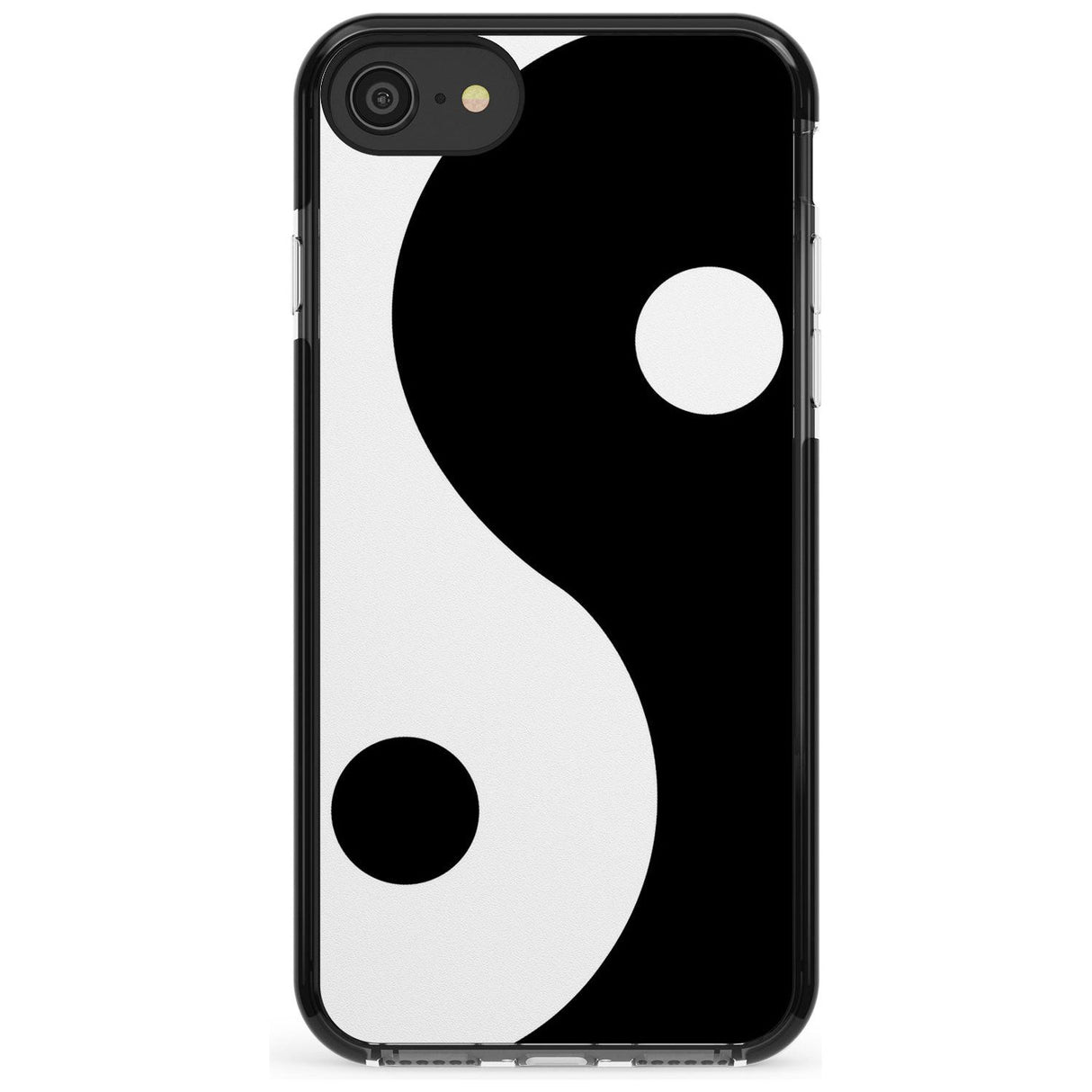 Large Yin Yang Black Impact Phone Case for iPhone SE 8 7 Plus