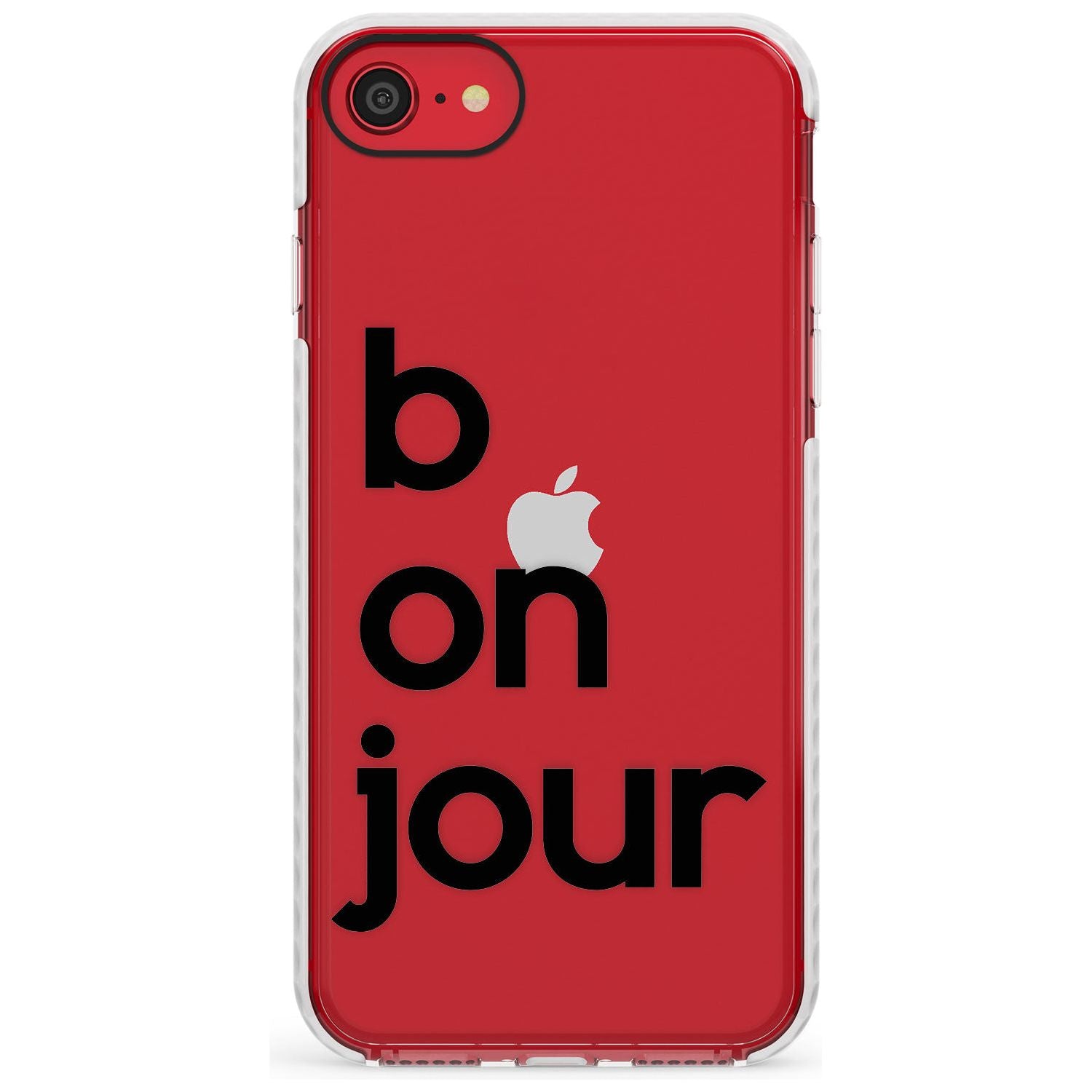 Bonjour Slim TPU Phone Case for iPhone SE 8 7 Plus