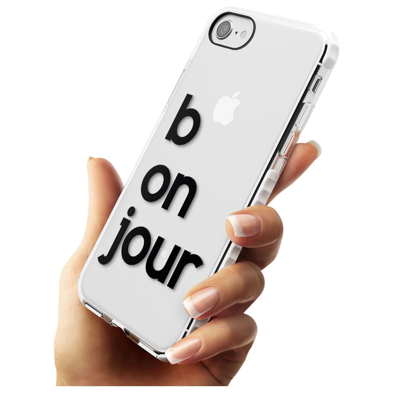 Bonjour Slim TPU Phone Case for iPhone SE 8 7 Plus