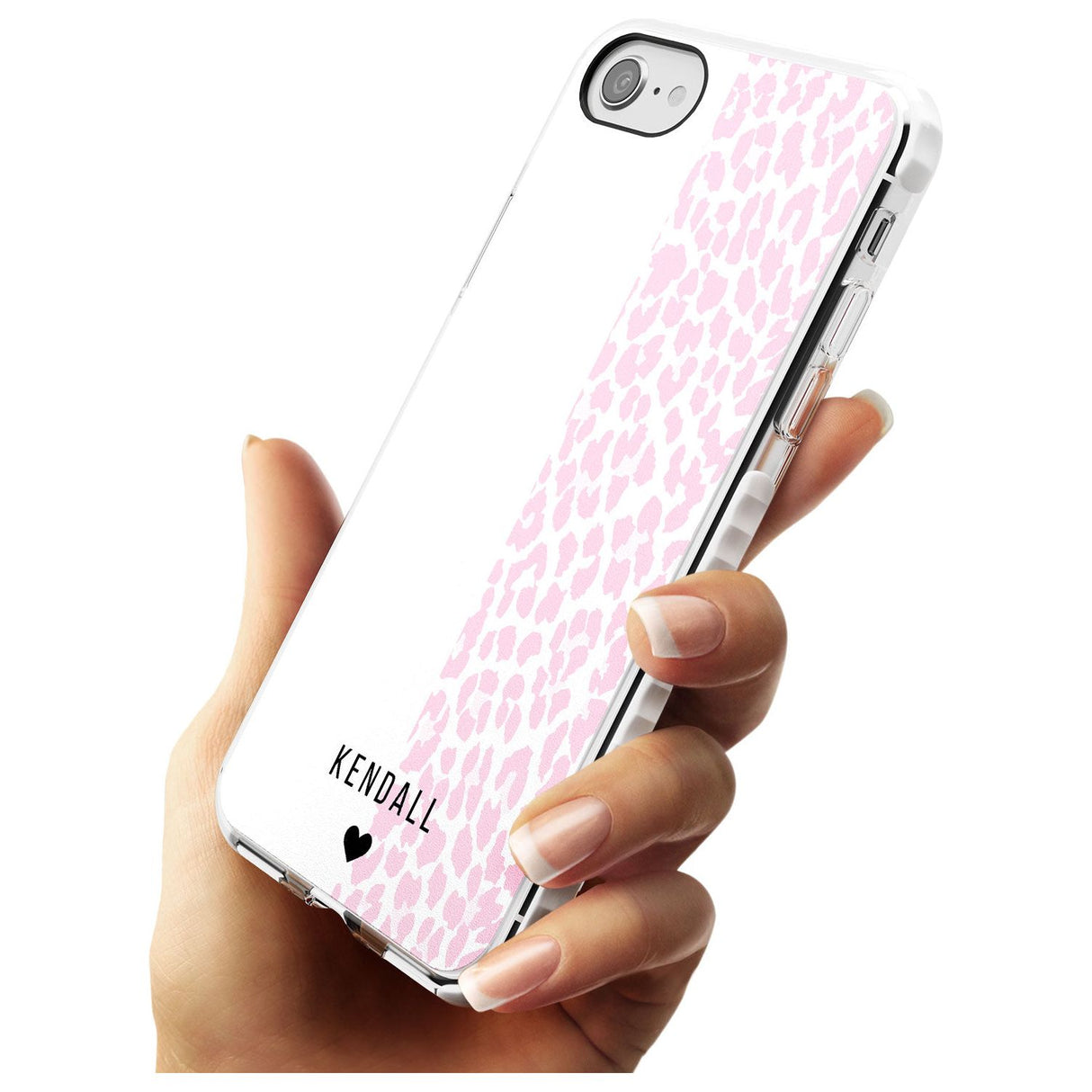 Custom Pink & White Leopard Spots iPhone Case   Custom Phone Case - Case Warehouse